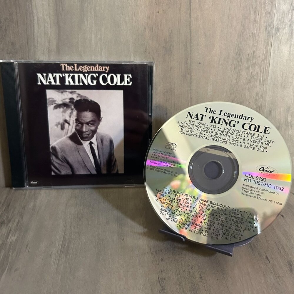 The Legendary Nat King Cole CD - 24 Timeless Tracks By Capitol Records